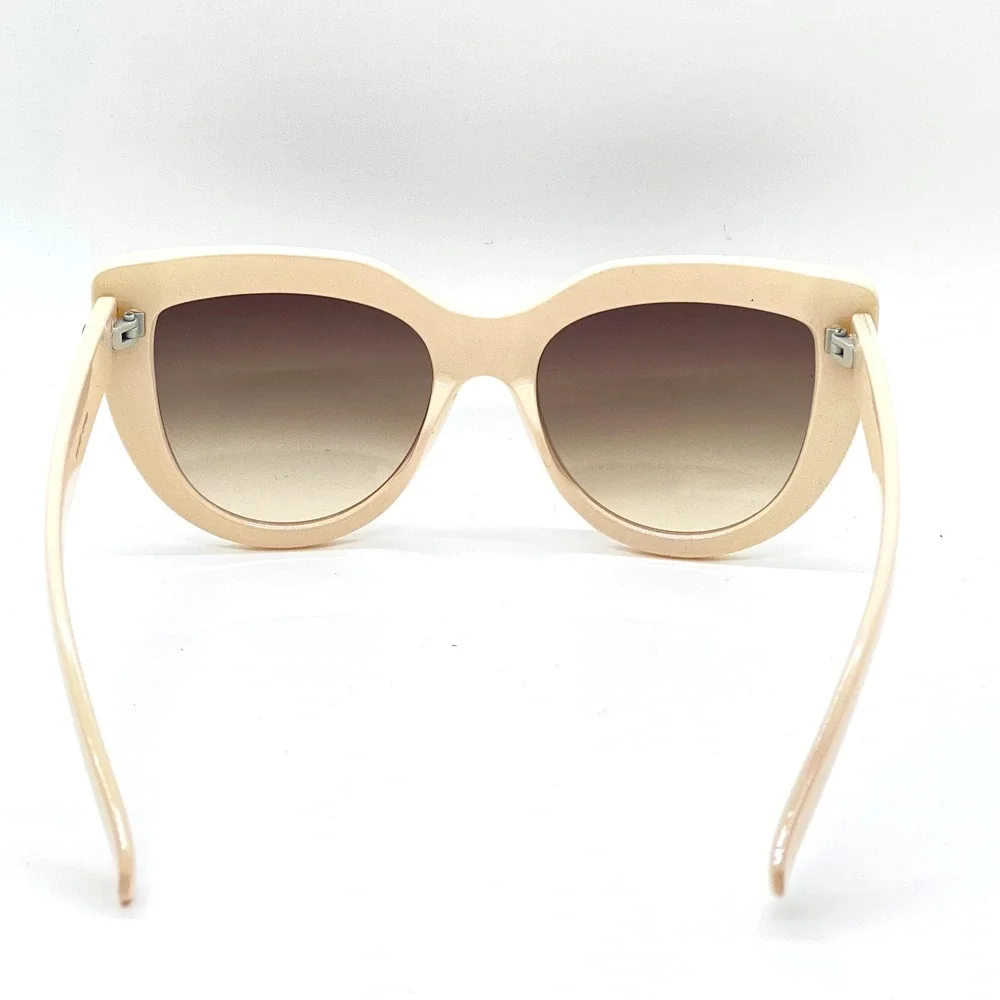 Cat Eye Sunglasses Women Beige Fashion Shades Designer Style Elegant Betty Gafas